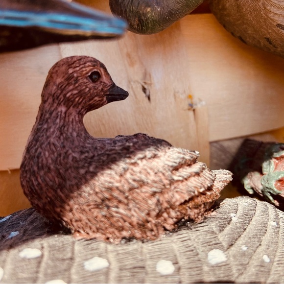 Vintage Collection of 2 🦆,🦉, Loons, 2 Robins, Bird House🖊️✏️ , New Wooden 🧺 - Picture 9 of 16